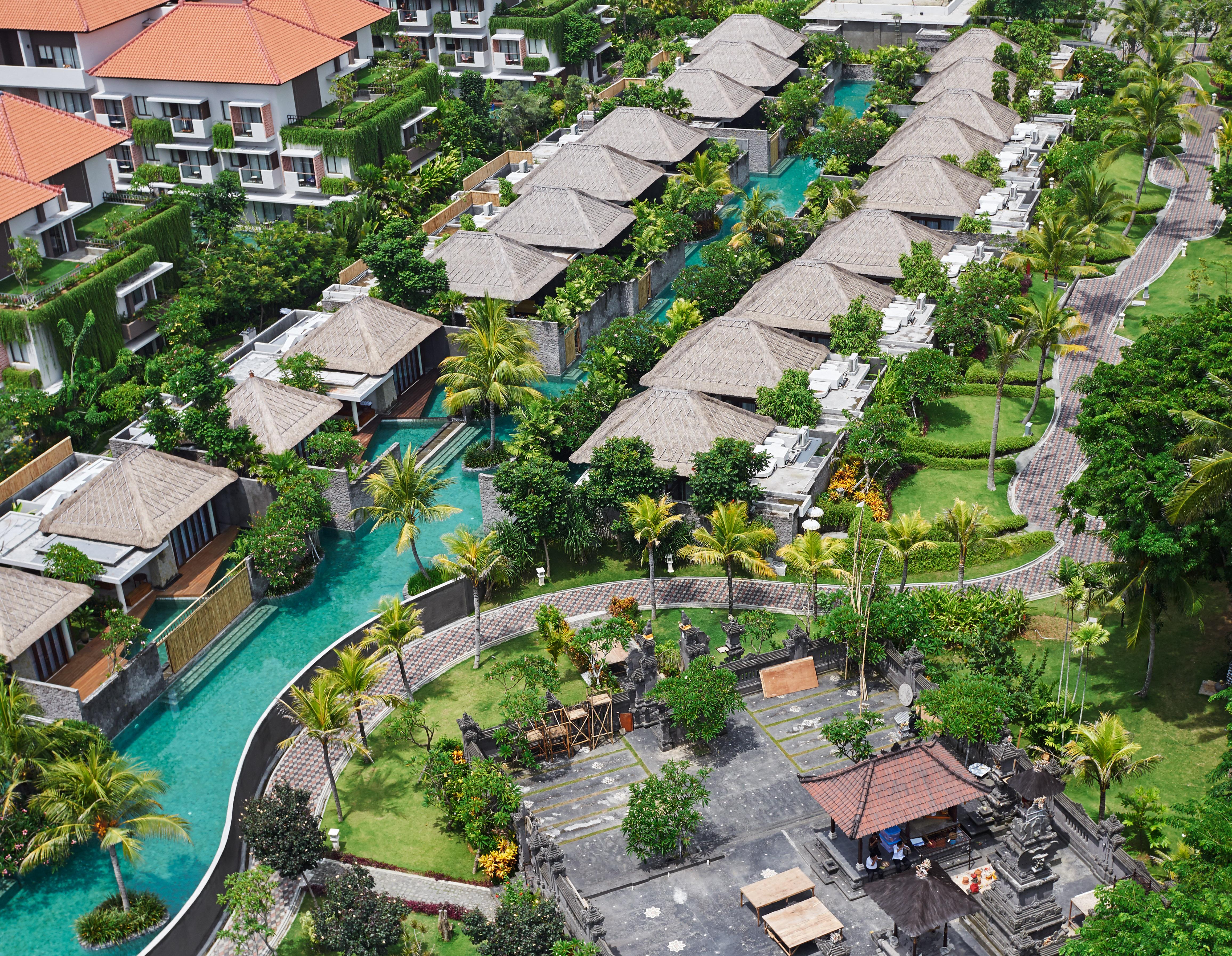 Merusaka Nusa Dua Esterno foto Aerial view of the resort